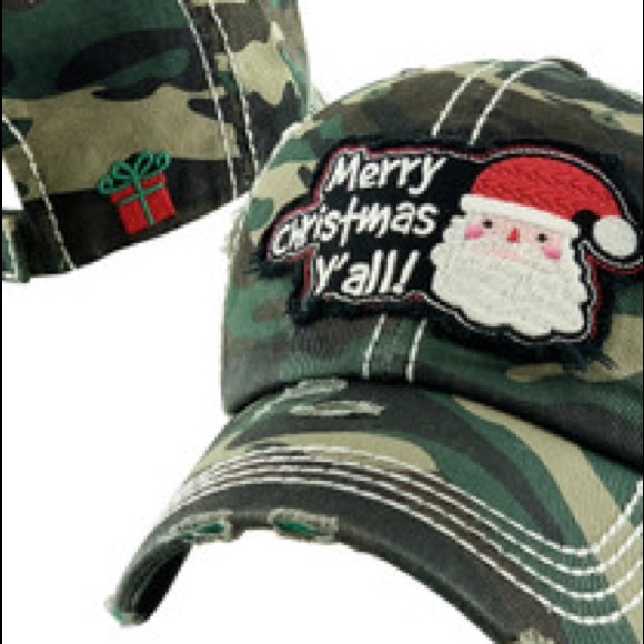 MERRY CHRISTMAS Y'ALL WASHED VINTAGE BALLC… - Picture 3 of 13